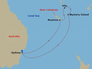 South Pacific Cruise Map