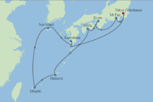 Japan Cruise Map
